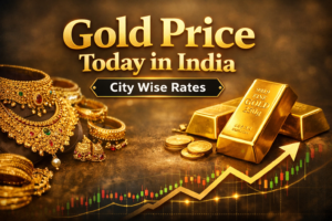 Gold prices in India change every day based on global market trends and local demand. In this article, check today’s gold price in India, city-wise gold rates for Delhi, Mumbai, Chennai, and Guwahati, along with jewellery making charges and top jewellery store prices to help you make better buying decisions.