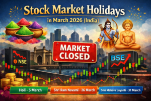 The Indian stock market will remain closed on three occasions in March 2026 due to major festivals such as Holi, Shri Ram Navami, and Shri Mahavir Jayanti. Both the National Stock Exchange of India (NSE) and the Bombay Stock Exchange (BSE) will suspend trading on these days. Investors and traders should be aware of these dates to plan their market activities effectively.