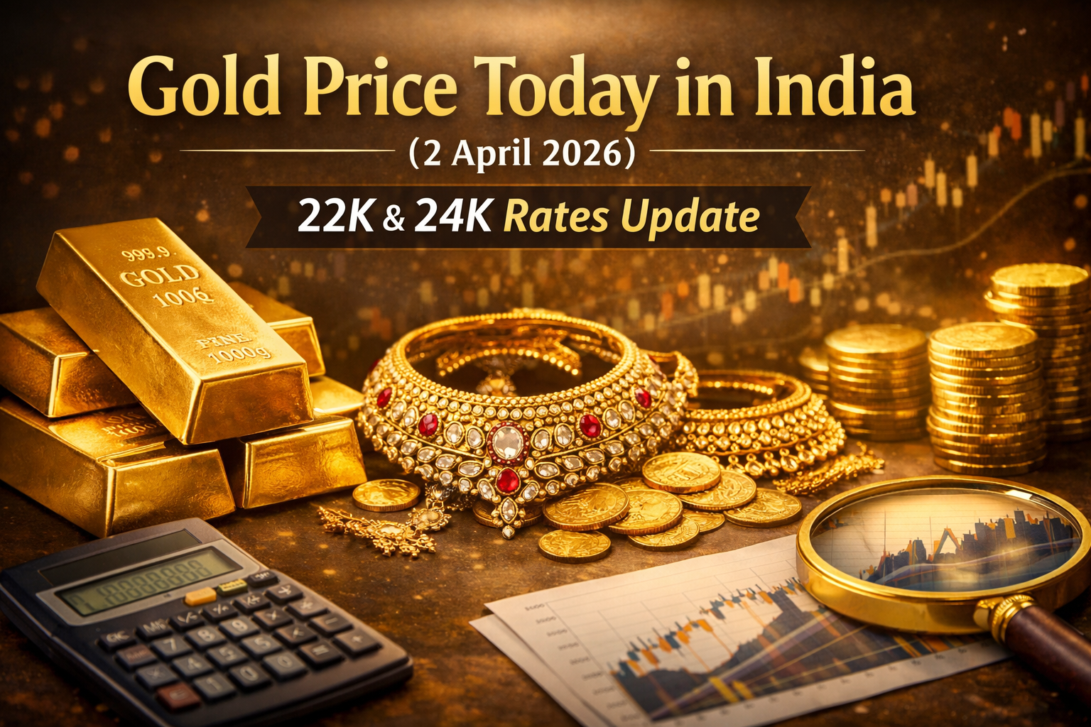 Excerpt: Gold price in India changes daily based on global market trends, demand, and currency movements. Check the latest 22K and 24K gold rates today, city-wise prices, and understand the key factors affecting gold prices in India.