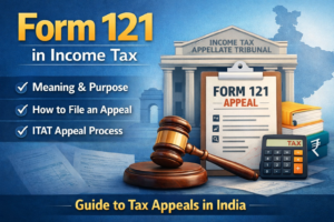 Learn about Form 121, the form used to file an appeal before the Income Tax Appellate Tribunal. This guide explains its meaning, purpose, filing process, and when taxpayers can use it to challenge income tax decisions.